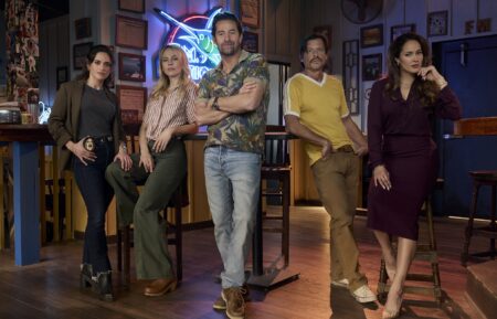 Bevin Bru as Melody 'Mel' Abreu, Adelaide Clemens as Catherine Delacroix, Scott Speedman as R.J. Decker, Kevin Rankin as Aloysius 'Wish' Aiken, and Jaina Lee Ortiz as Emilia 'Emi' Ochoa — 'R.J. Decker'