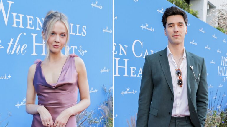 Roan Curtis and Lachlan Quarmby at the 'Hope Valley: 1874' and 'When Calls the Heart' premiere event