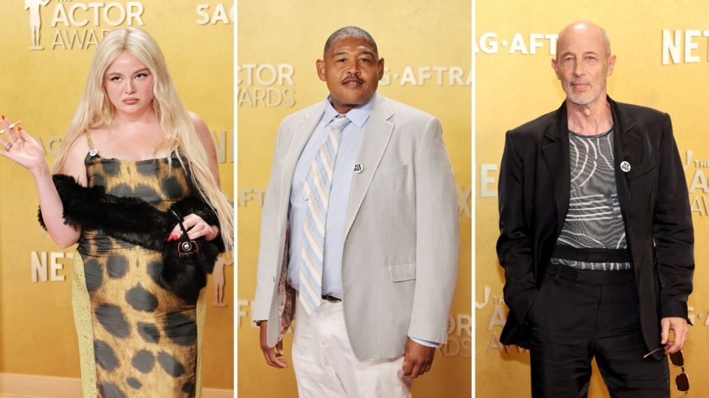 Meg Stalter, Omar Benson Miller, and Jon Gries at the 2026 Actor Awards