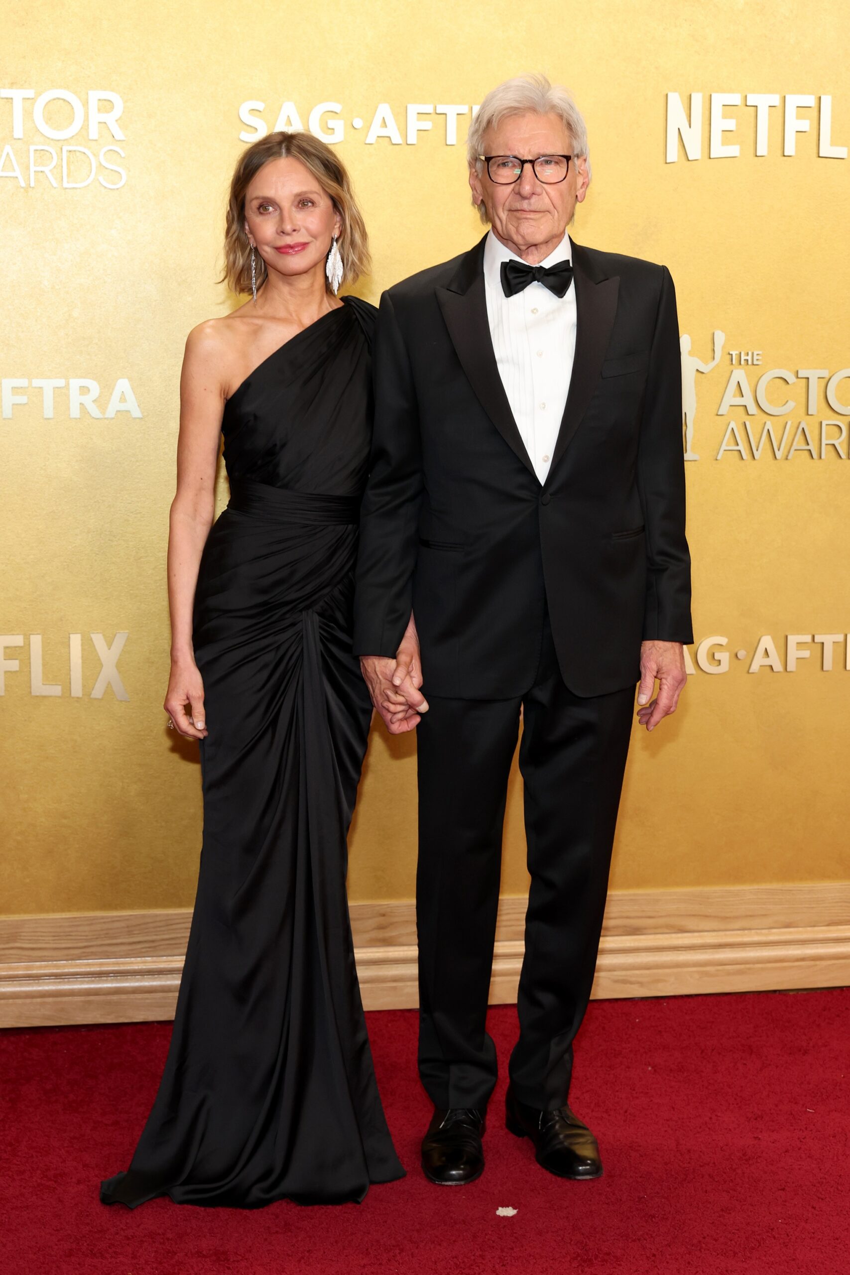 Calista Flockhart and Harrison Ford at the 2026 Actor Awards