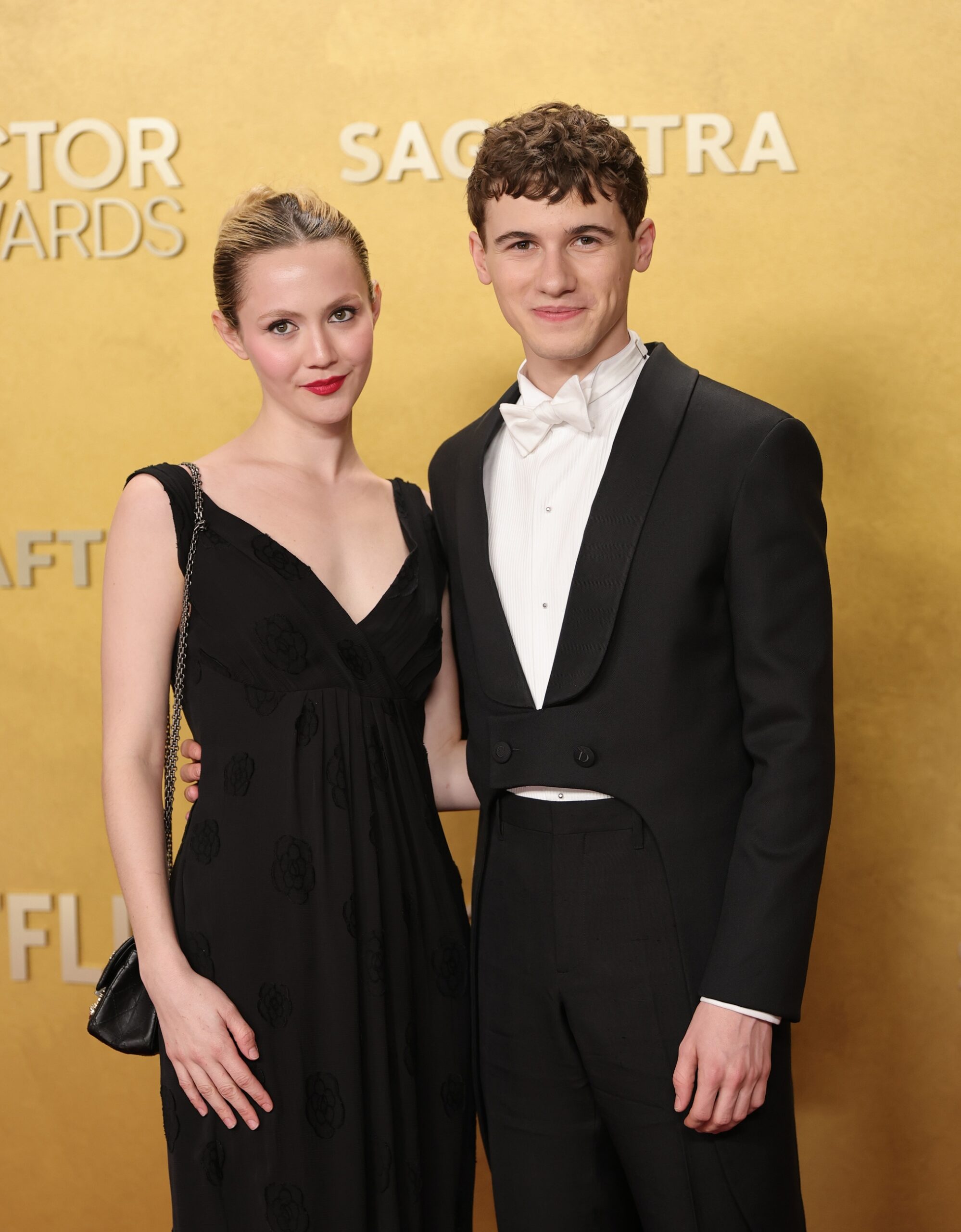 Iris Apatow and Sam Nivola at the 2026 Actor Awards
