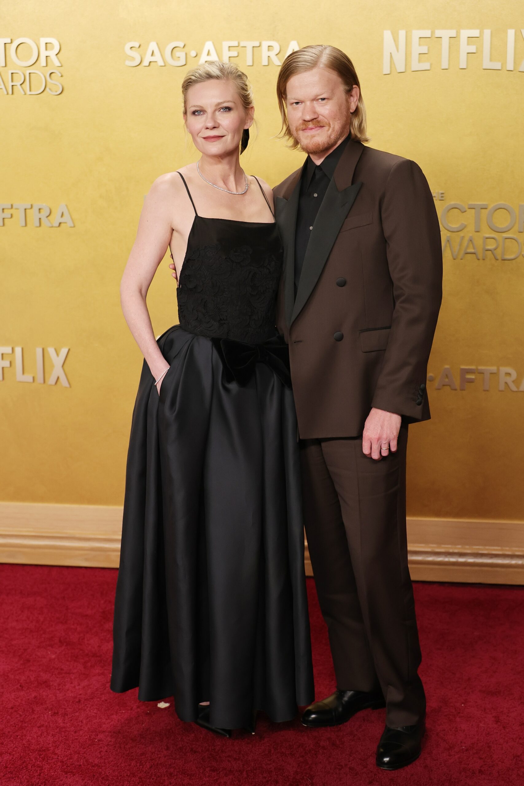 Kirsten Dunst and Jesse Plemons at the 2026 Actor Awards