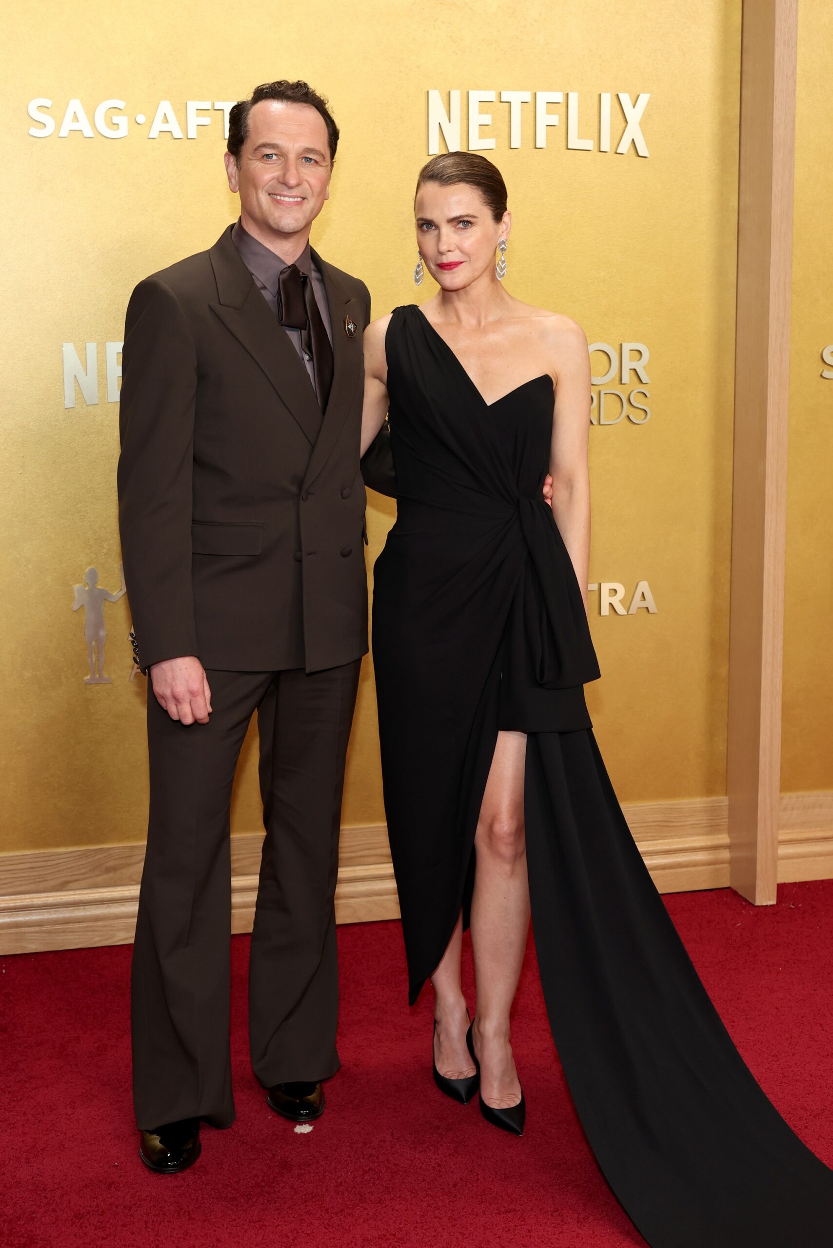 Matthew Rhys and Keri Russell at the 2026 Actor Awards