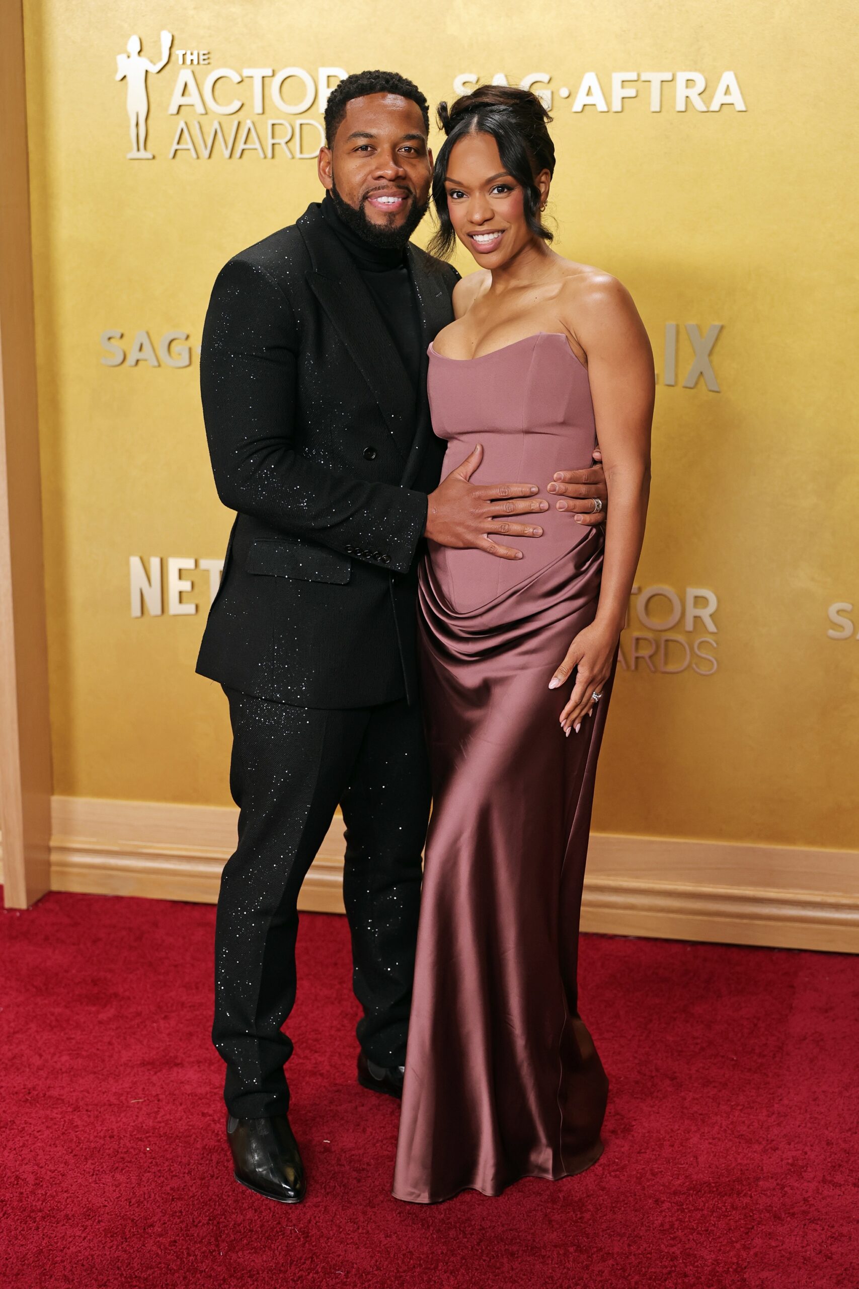 Mustafa Speaks and Michelle Mitchenor at the 2026 Actor Awards