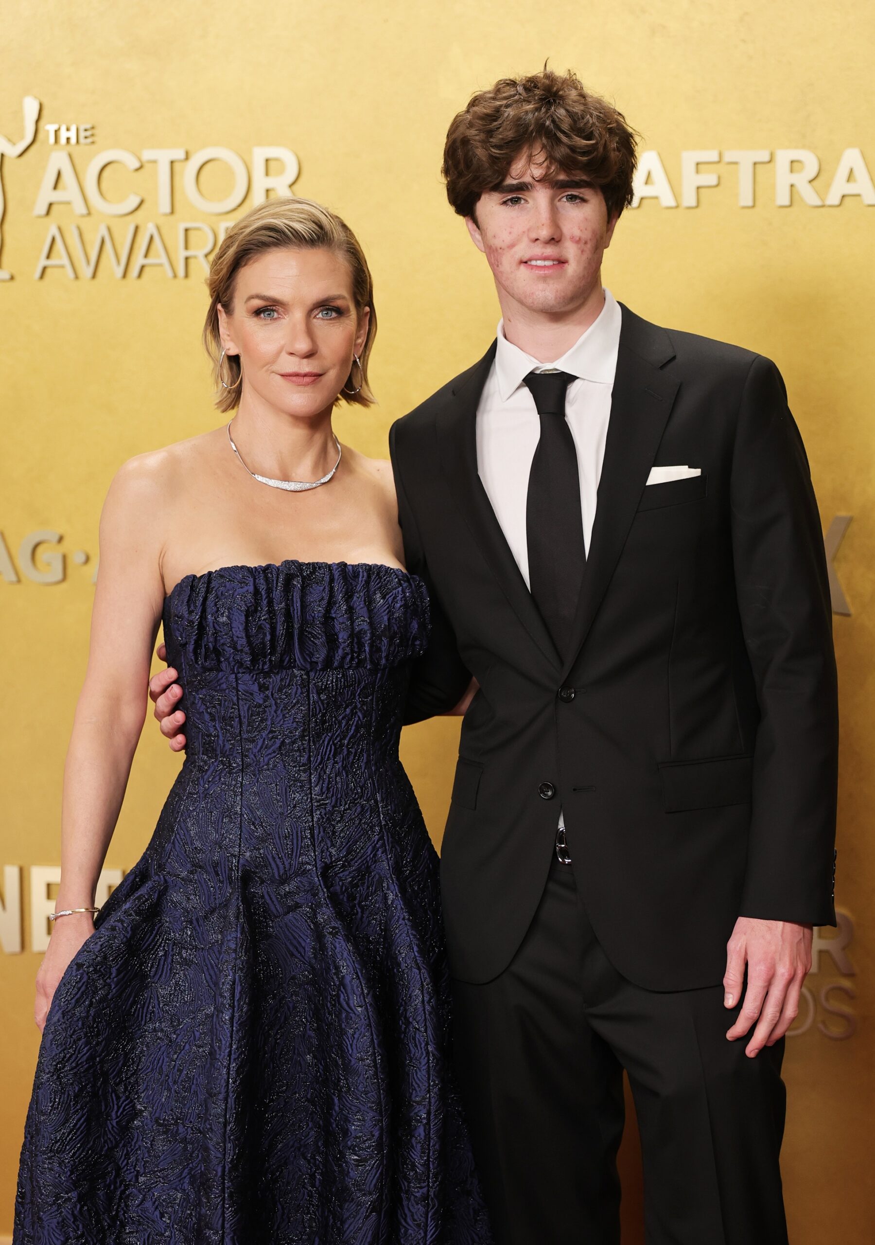 Rhea Seehorn and McLain Larson at the 2026 Actor Awards