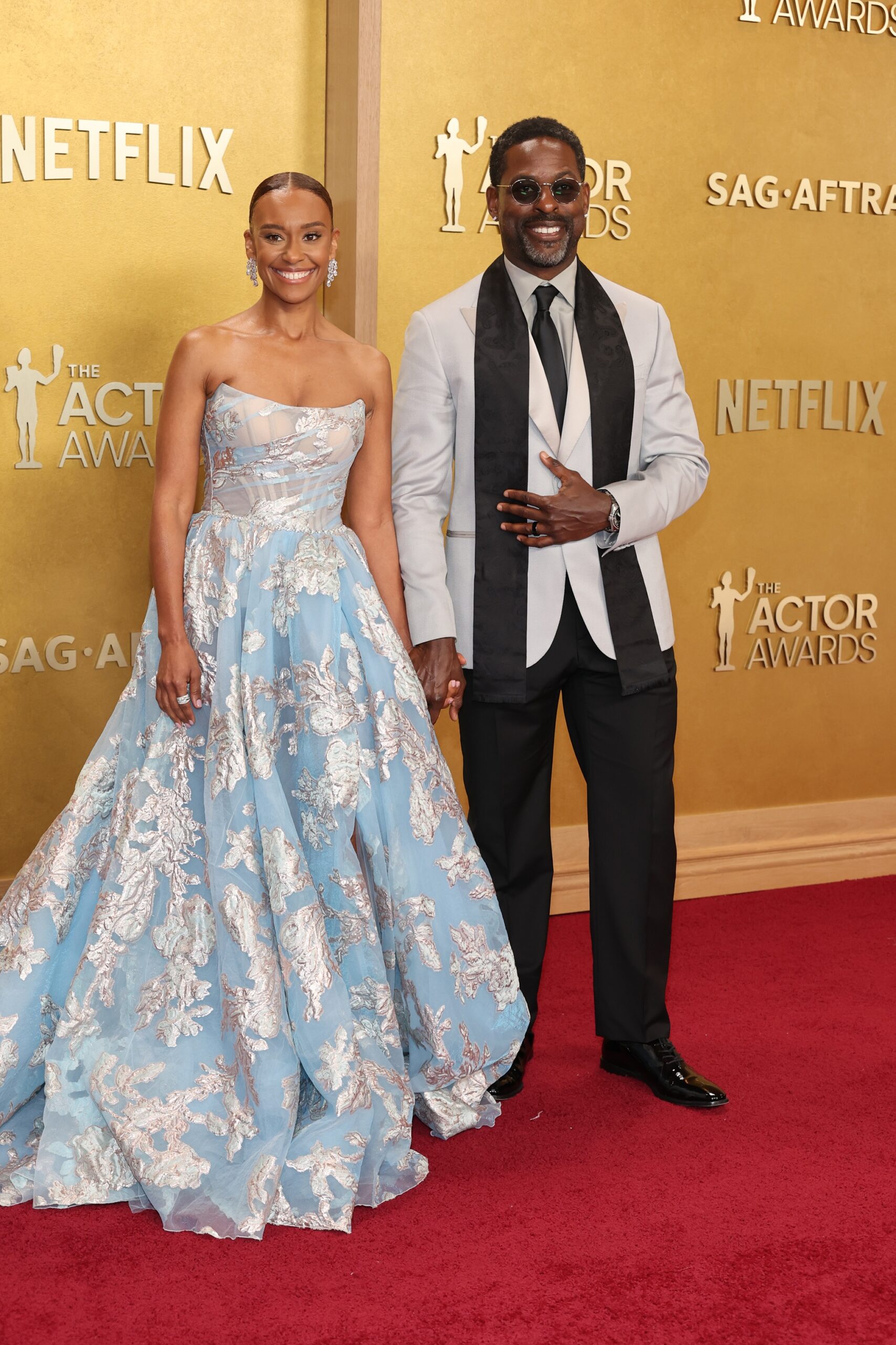 Ryan Michelle Bathe and Sterling K. Brown at the 2026 Actor Awards