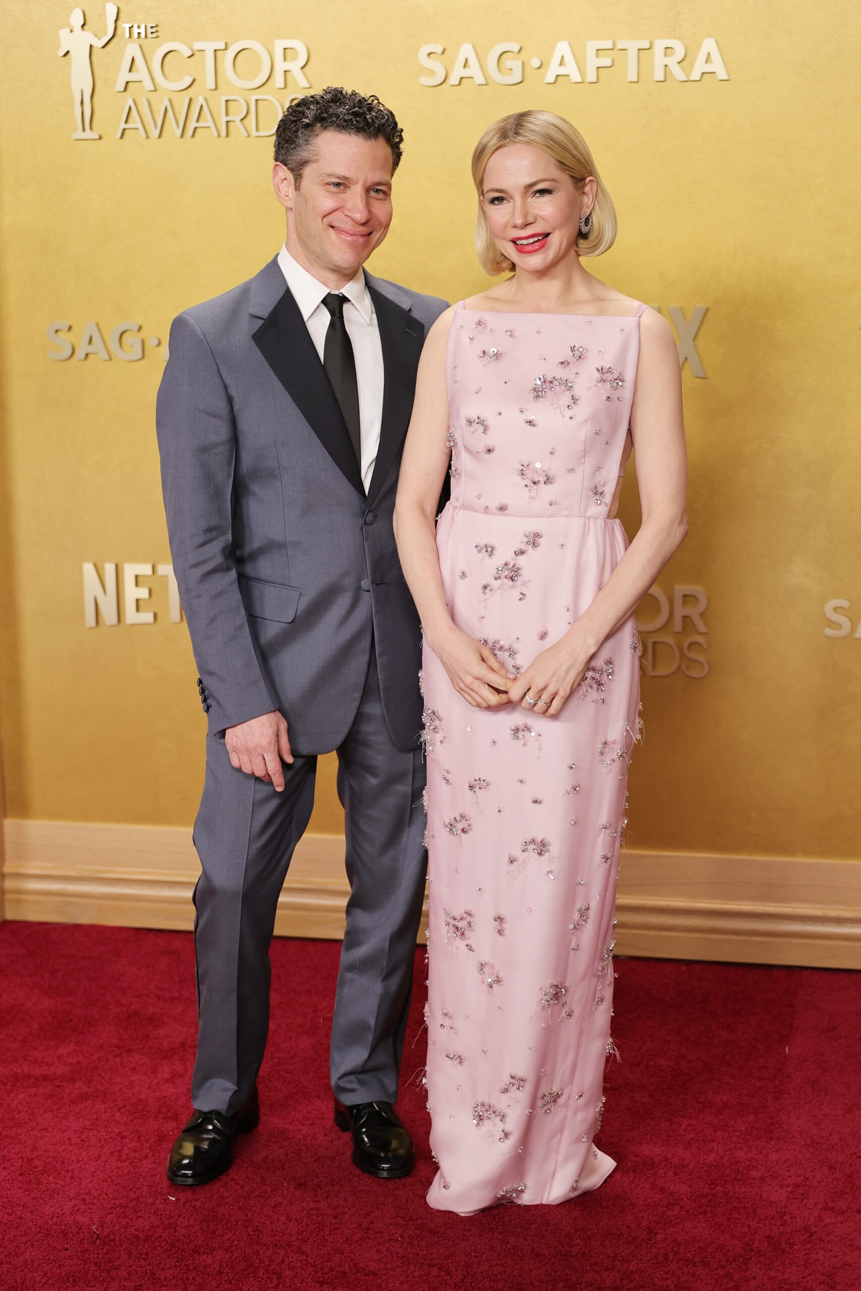 Thomas Kail and Michelle Williams at the 2026 Actor Awards
