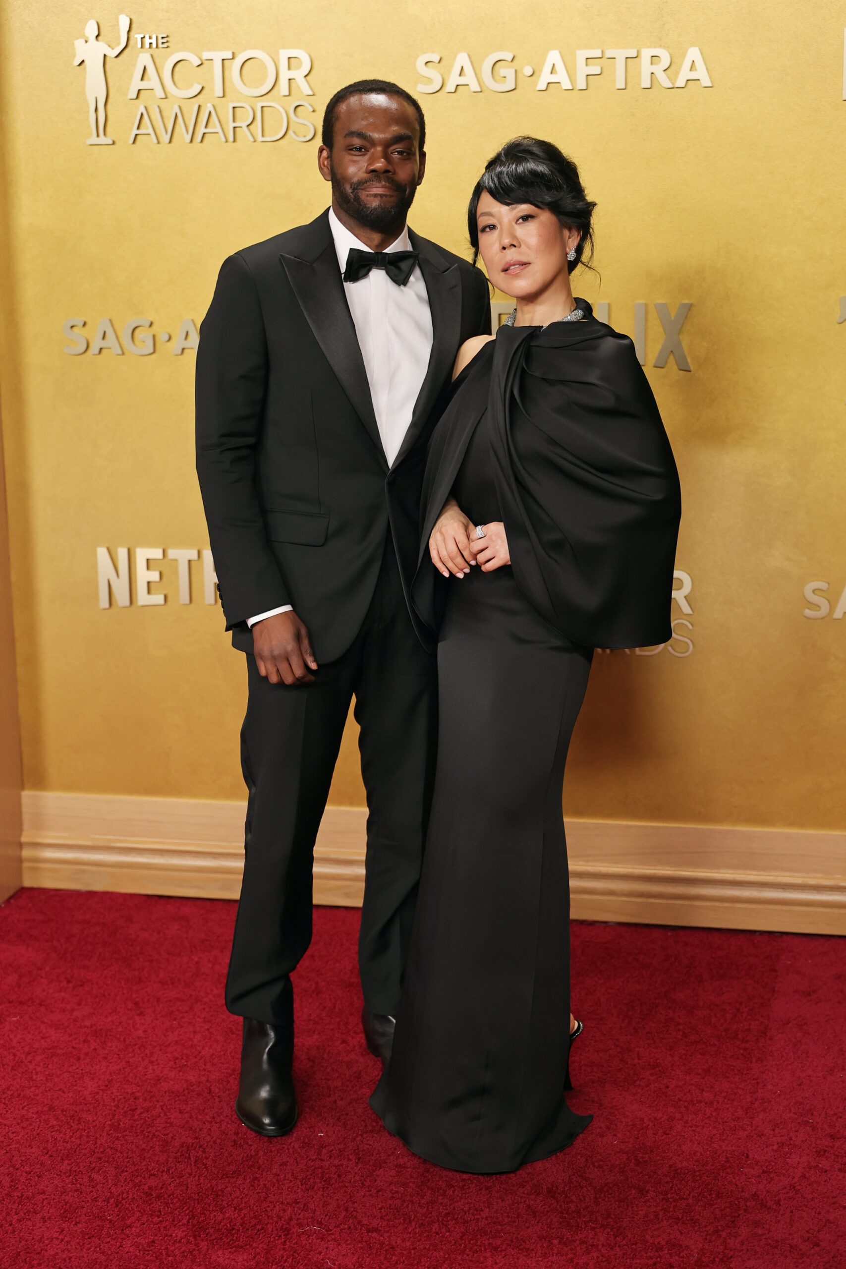 William Jackson Harper and Ali Ahn at the 2026 Actor Awards