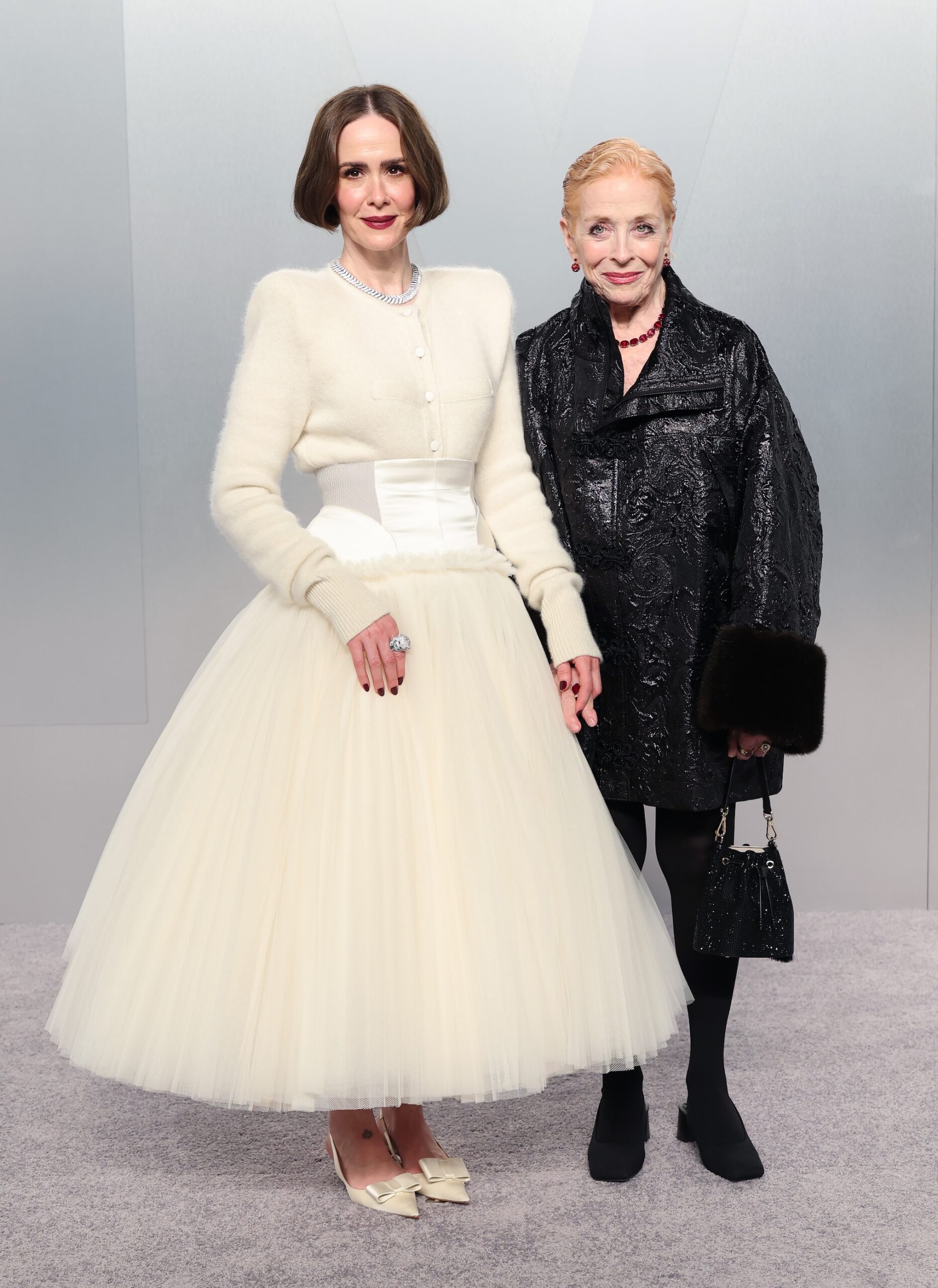Sarah Paulson and Holland Taylor attend the 2026 Vanity Fair Oscar Party Hosted By Mark Guiducci at Los Angeles County Museum of Art on March 15, 2026 in Los Angeles, California.
