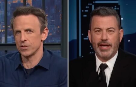 Seth Meyers and Jimmy Kimmel
