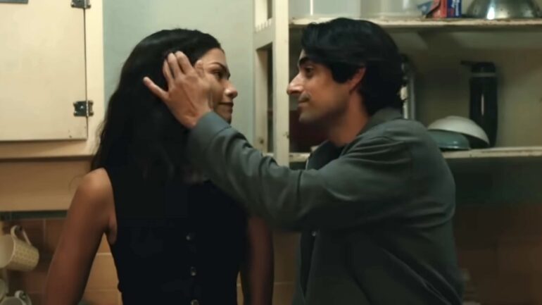 Zendaya as MJ and Eman Esfandi as an unidentified love interest in 'Spider Man: Brand New Day'