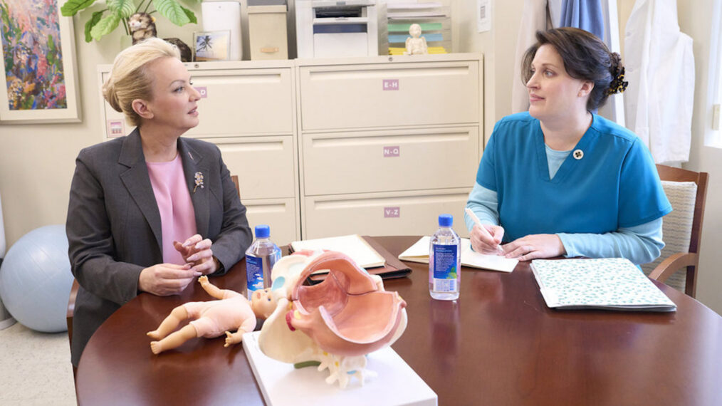 Wendi Mclendon Covey as Joyce, Allison Tolman as Alex in 'St. Denis Medical' Season 2 Episode 15