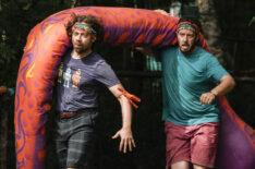 Christian Hubicki and Rick Devens compete in the 'Survivor 50' Episode 2 immunity challenge