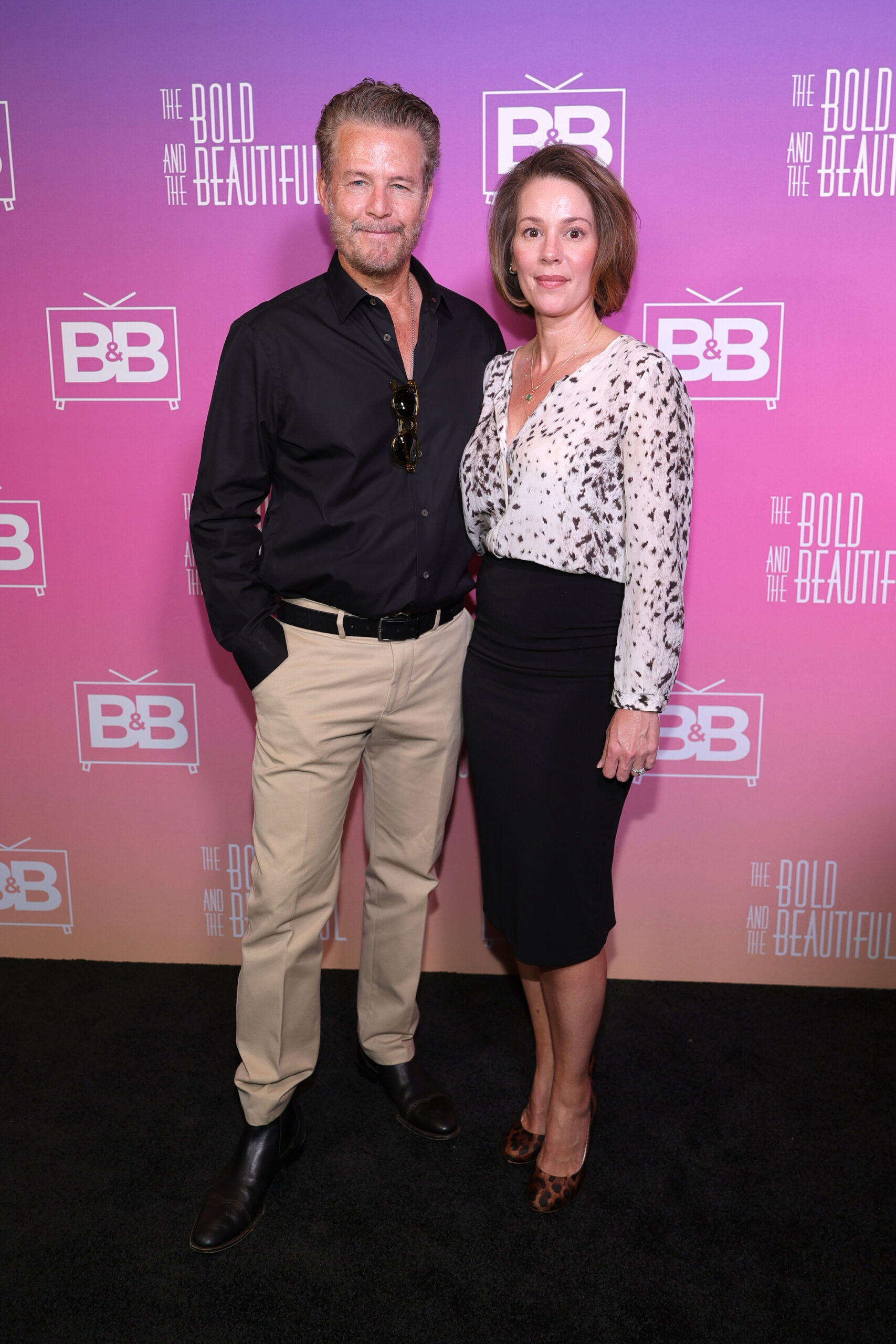 Ted King and Maya King attend 