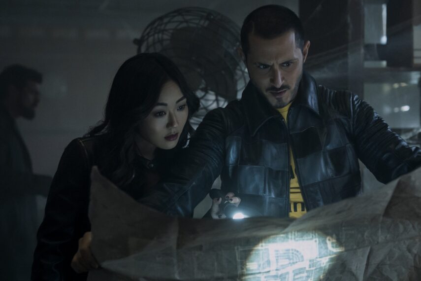 Karen Fukuhara and Tomer Capone in 'The Boys' Season 5 