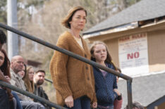 Julianne Nicholson as Glory Maitland and Scarlett Blum as Jessa Maitland in 'The Outsider'