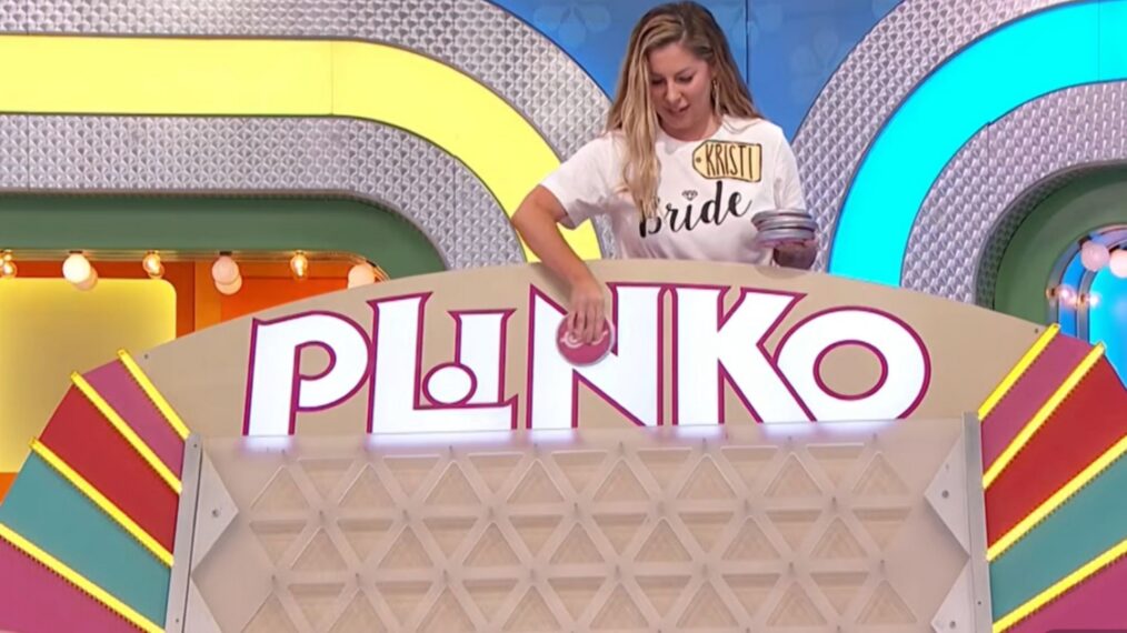 'The Price Is Right' contestant Kristi Kaman playing Plinko on March 13, 2026