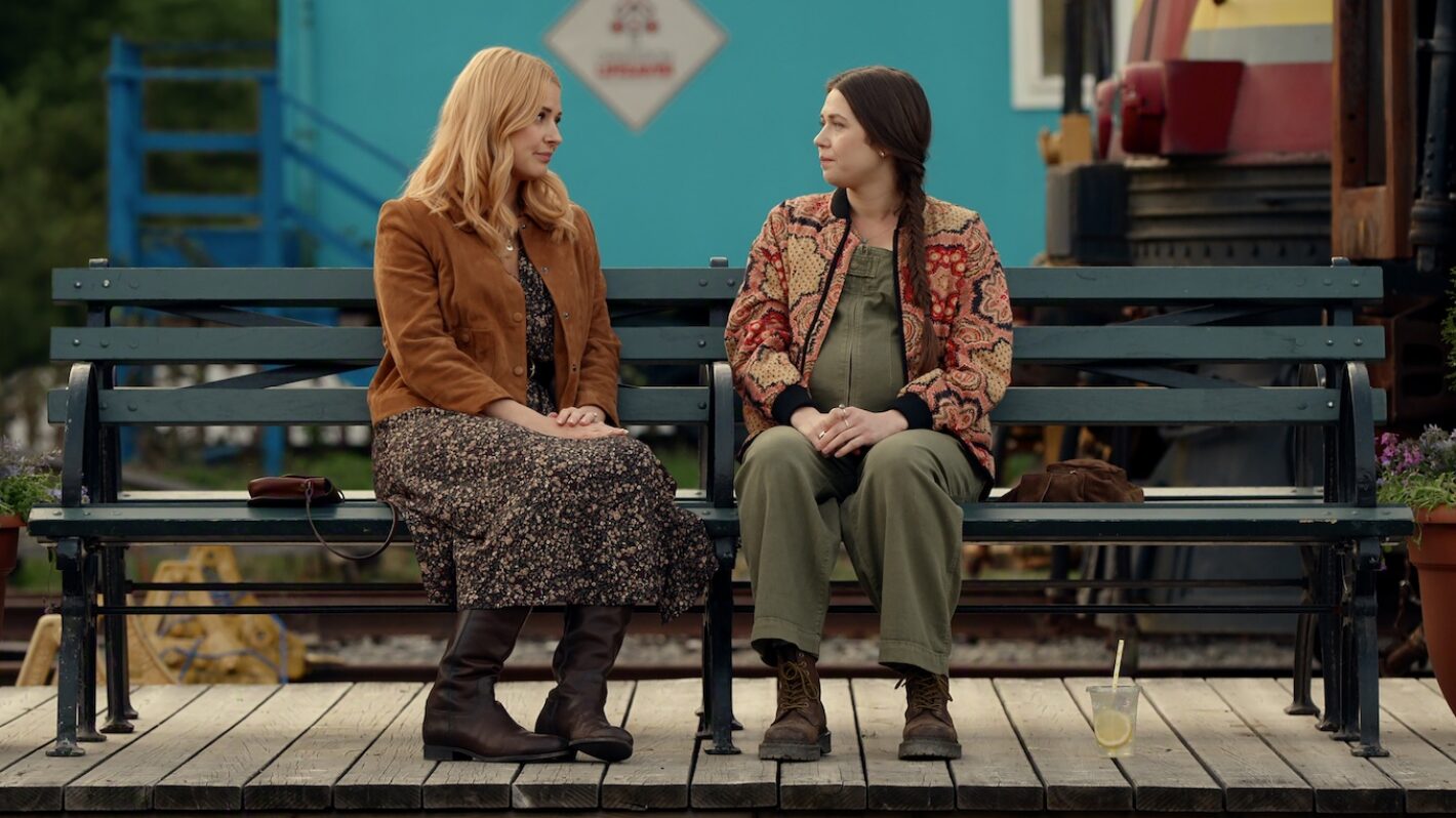 Alexandra Breckenridge as Melinda Monroe and Rachel Drance as Marley in 'Virgin River' Season 7