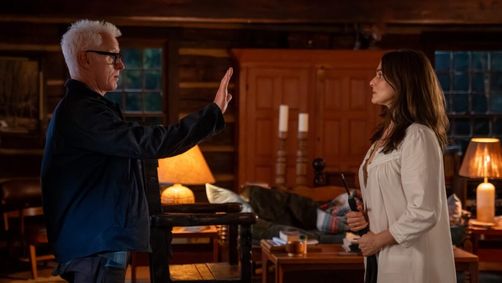 John Slattery as John and Rachel Weisz as The Protagonist in Episode 108 of Vladimir.