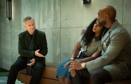 Robert Carlyle as Sherlock Holmes, Tika Sumpter as Laila and Morris Chestnut as Dr. John Watson — 'Watson' Season 2 Episode 16 