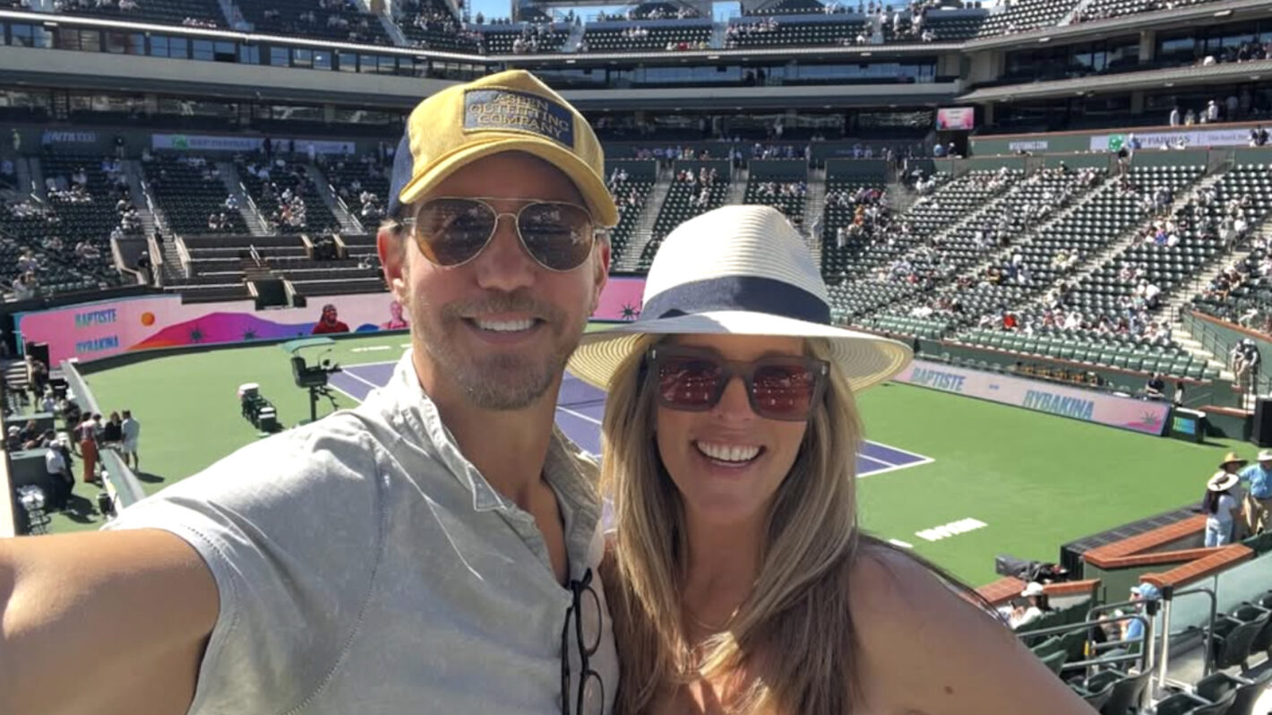 Wes Ramsey and Laura Wright together