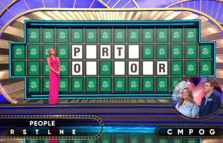 Lindsay and Tommy Benton solving the Bonus Round Puzzle on March 16, 2026