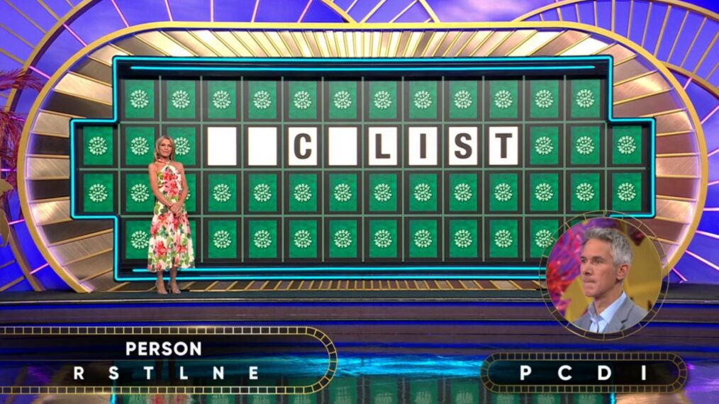 'Wheel of Fortune' contestant Nicotera solving the Bonus Round puzzle on March 27, 2026