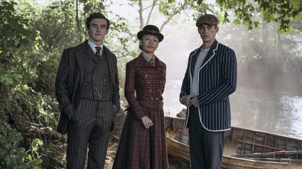 Dónal Finn, Zine Tseng, Hero Fiennes Tiffin in Young Sherlock