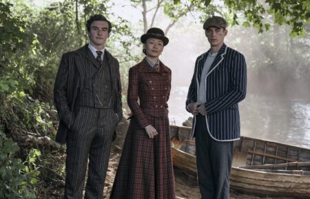 Dónal Finn, Zine Tseng, Hero Fiennes Tiffin in Young Sherlock