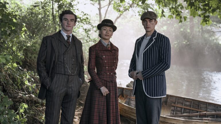 Dónal Finn, Zine Tseng, Hero Fiennes Tiffin in Young Sherlock