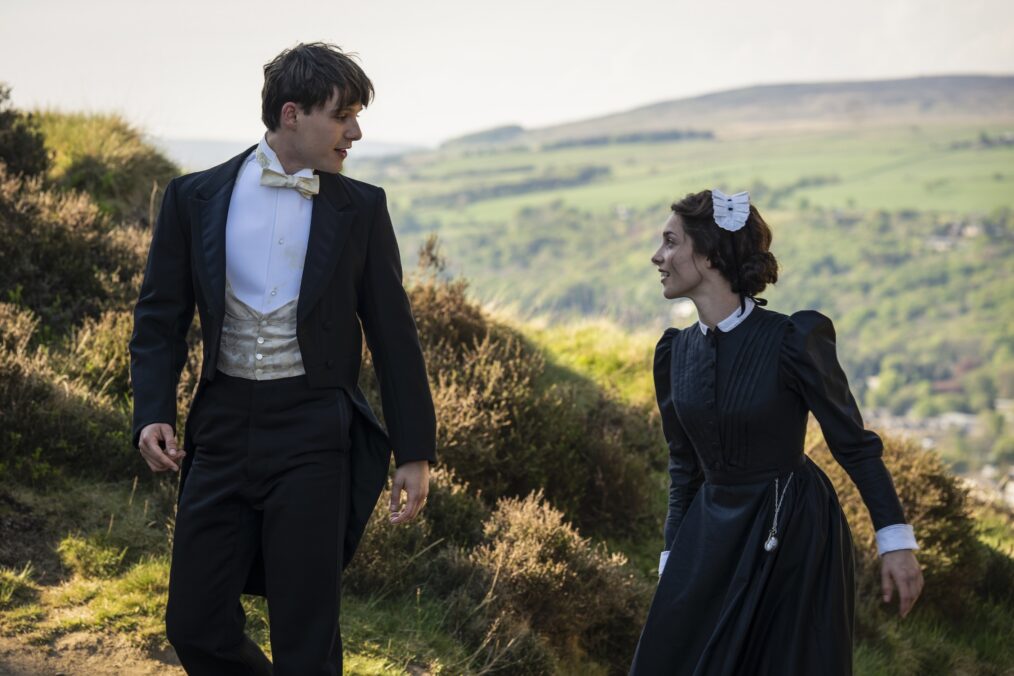 Name: Ewan Horrocks (Edwin Fairley) and Jessica Reynolds (Emma Harte) - A Woman of Substance Copyright: Courtesy of BritBox Photo: Sam Taylor