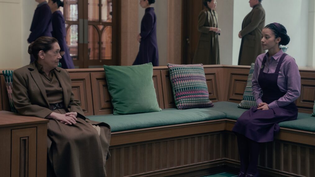 Ann Dowd and Chase Infiniti, 'The Testaments' Season 1, Episode, 6, Hulu, April 29, 2026.