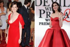 Anne Hathaway at the Devil Wears Prada Premieres in 2006 and 2026