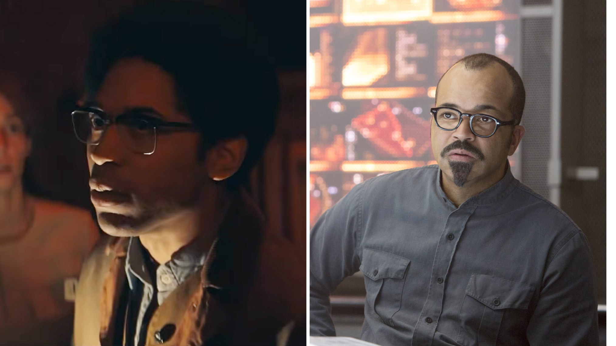 Kelvin Harrison Jr. and Jeffrey Wright as Beetee in Sunrise on the Reaping and The Hunger Games: Catching Fire