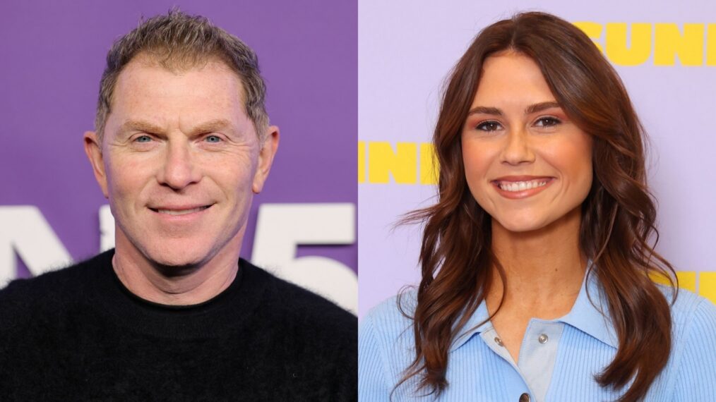 Bobby Flay attends SNL50: The Homecoming Concert at Radio City Music Hall on February 14, 2025 in New York City; Sophie Flay attends Hello Sunshine's Inaugural Sunniefest at Pegasus Park on November 15, 2025 in Dallas, Texas.