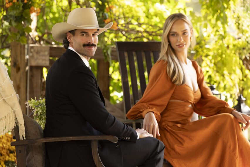 FARMER WANTS A WIFE: Farmer Brett with Dater Stephanie in the season premiere episode of FARMER WANTS A WIFE airing Tuesday, April 21