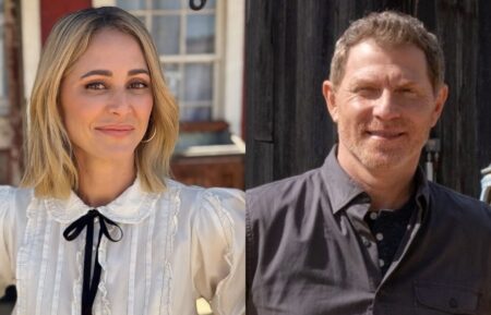 Brooke Williamson, Instagram, June 8, 2025; Chef Bobby Flay, as seen on 'BBQ BRAWL Flay V Symon,' Season 1, Food Network.