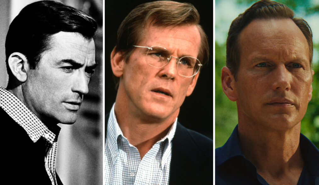 CAPE FEAR, Gregory Peck, 1962; CAPE FEAR, Nick Nolte, 1991; Patrick Wilson in 