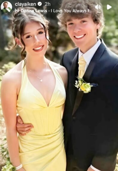 Clay Aiken's son Parker and his prom date