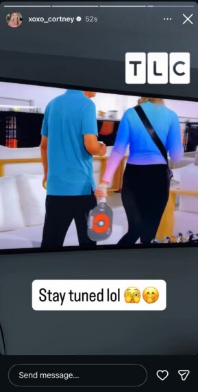 Cortney Reardanz and Phil on '90 Day: The Single Life' Instagram Story