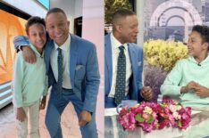 Craig Melvin and son Delano Melvin, Instagram Story, April 23, 2026.