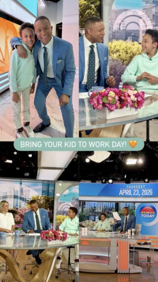 Craig Melvin and son Delano Melvin, Instagram Story, April 23, 2026.