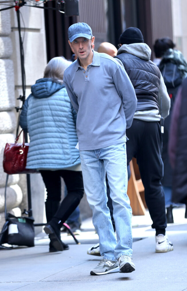 NEW YORK, NY - APRIL 21: Dan Stevens is seen on the set of 