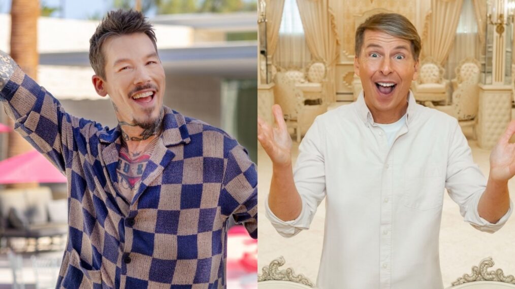 David Bromstad on HGTV's 'My Lottery Dream Home'; Jack McBrayer on Season 3 of HGTV's 'Zillow Gone Wild,' promo photo, airs 2026.