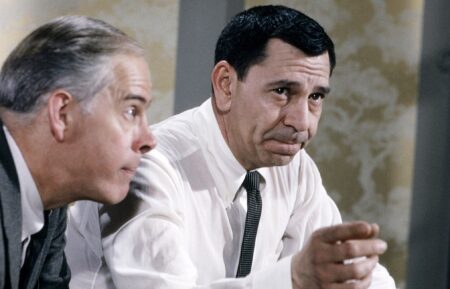 DRAGNET 1967, (aka DRAGNET), from left, Henry Morgan, Jack Webb, 1967-70 (1967 photo). ph: Sheedy-Long / TV Guide / courtesy Everett Collection