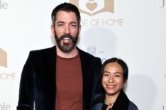 Drew Scott and Linda Phan attend A Sense Of Home 10th Anniversary Gala at Pacific Design Center on October 04, 2025 in West Hollywood, California.