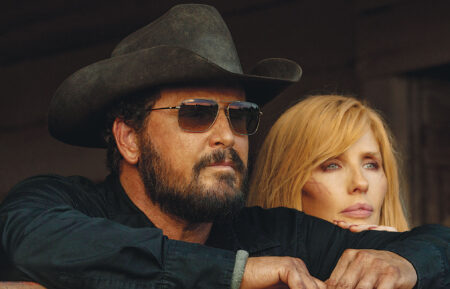 Cole Hauser as Rip Wheeler and Kelly Reilly as Beth Dutton in Dutton Ranch, episode 1, season 1, streaming on Paramount+, 2026.