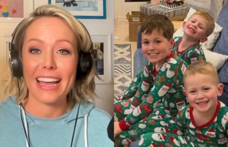 Dylan Dreyer on the April 9, 2026, episode of 'Today's The Parent Chat podcast; Dylan Dreyer's sons Calvin, Rusty, and Oliver, Instagram, December 31, 2025.