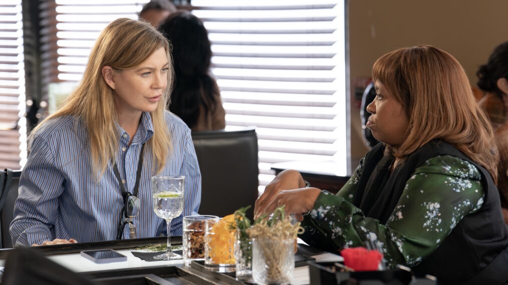 Ellen Pompeo and Chandra Wilson on Season 22, Episode 17 of ABC's 'Grey's Anatomy,' April 30, 2026.