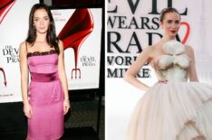 Emily Blunt at the Devil Wears Prada premieres in 2006 and 2026